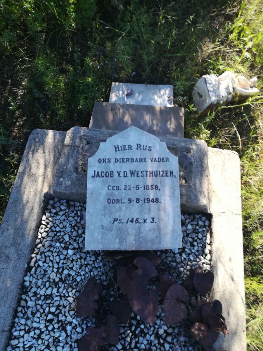 WESTHUIZEN Jacob, v.d. 1858-1948