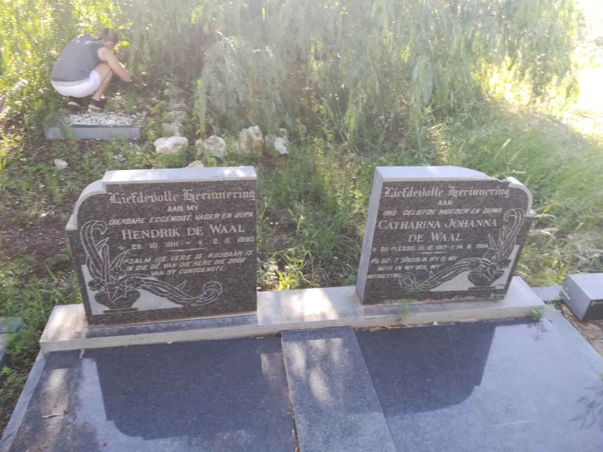 WAAL Hendrik, de 1911-1980 &amp; Catharina Johanna DU PLESSIS 1917-1994