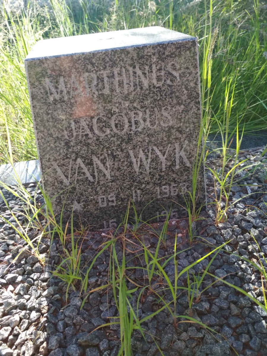 WYK Marthinus Jacobus, van 1963-1963