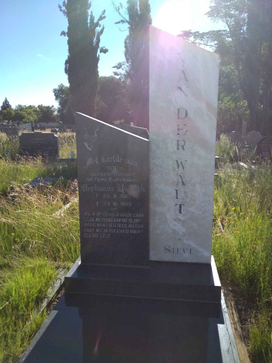 WALT Stephanus Rudolph, van der 1957-1993