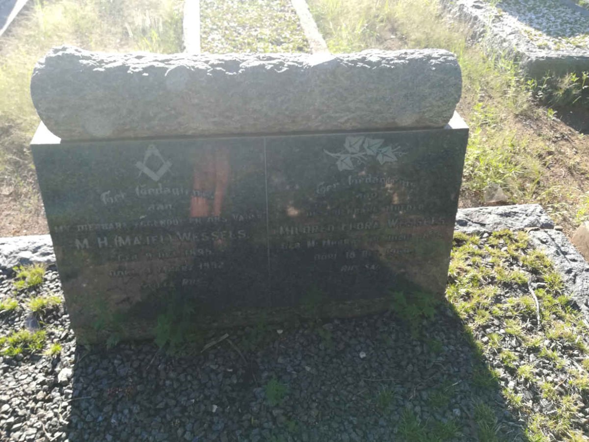 WESSELS M.H. 1895-1952 &amp; Mildred Flora McMURRAY