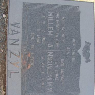 ZYL Willem A., van 1900-1986 &amp; Magdalena M.M. 1906-