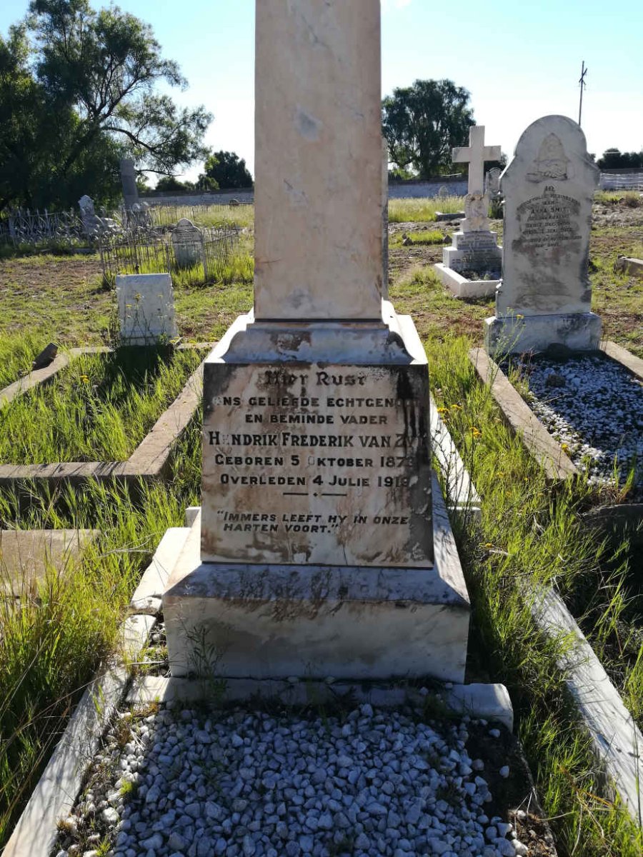ZYL Hendrik Frederik, van 1873-1919