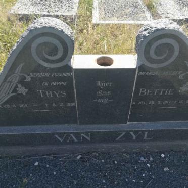 ZYL Thys, van 1914-1968 &amp; Bettie 1917-2010