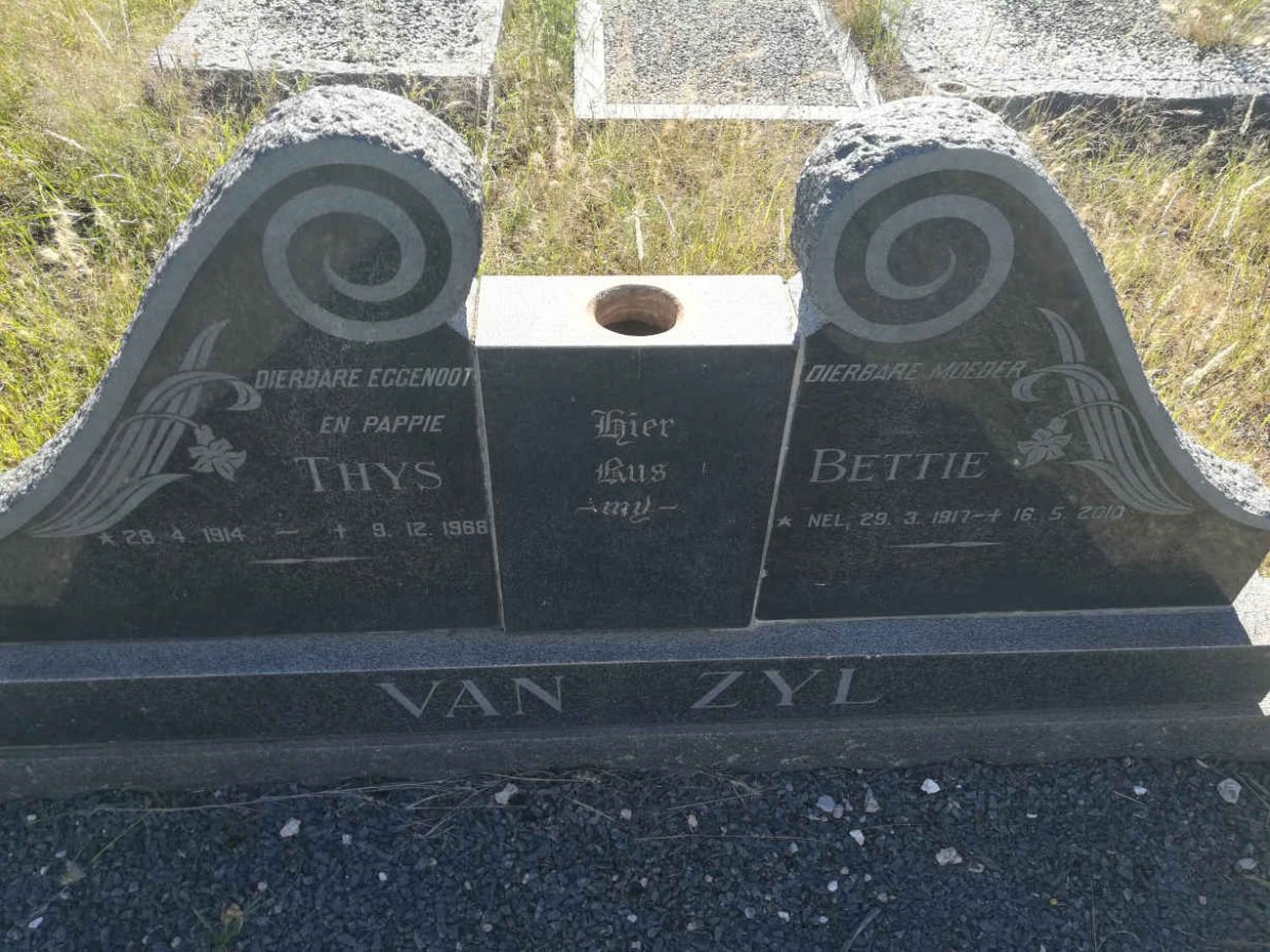 ZYL Thys, van 1914-1968 &amp; Bettie 1917-2010