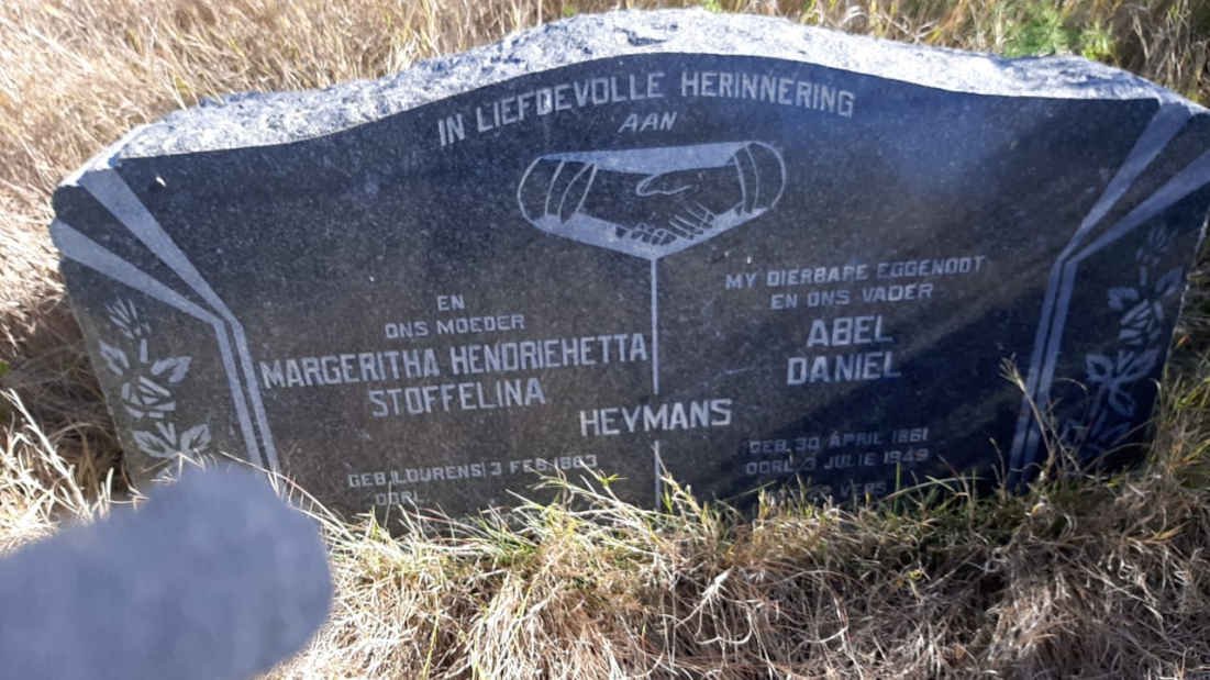 HEYMANS Abel Daniel 1861-1949 &amp; Margeritha Hendriehetta Stoffelina LOURENS 1863-