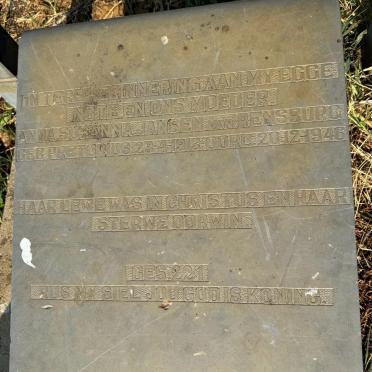 RENSBURG Anna Susanna, Jansen van nee PRETORIUS 1913-1946 