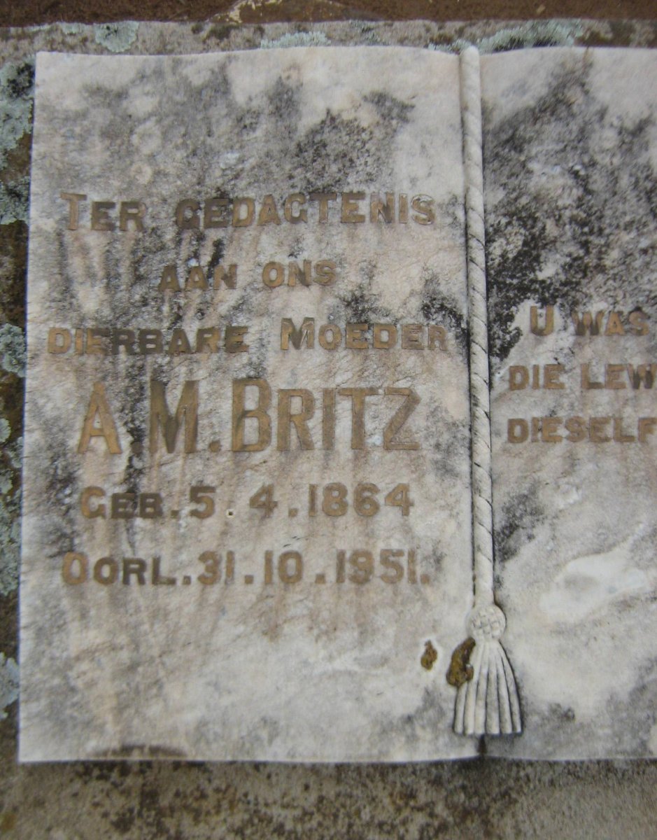 BRITZ A.M. 1864-1951