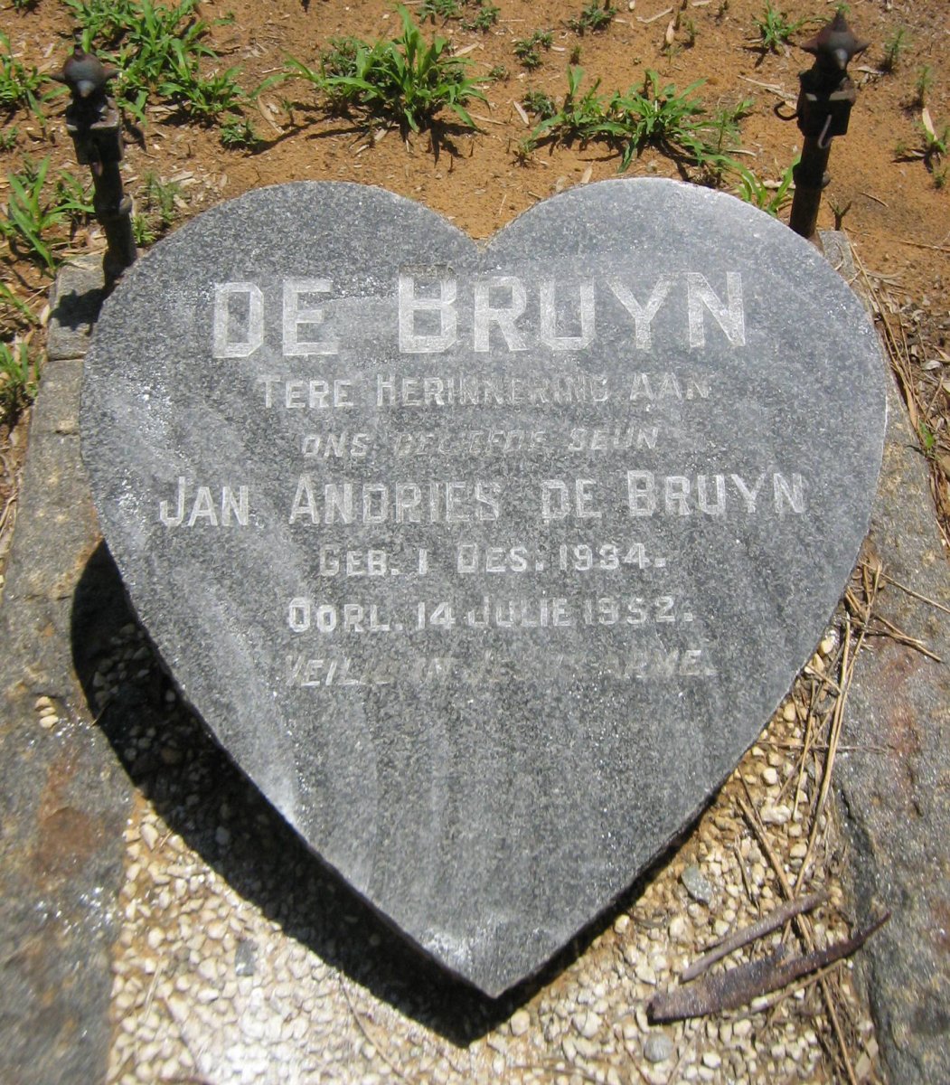 BRUYN Jan Andries, de 1934-1952