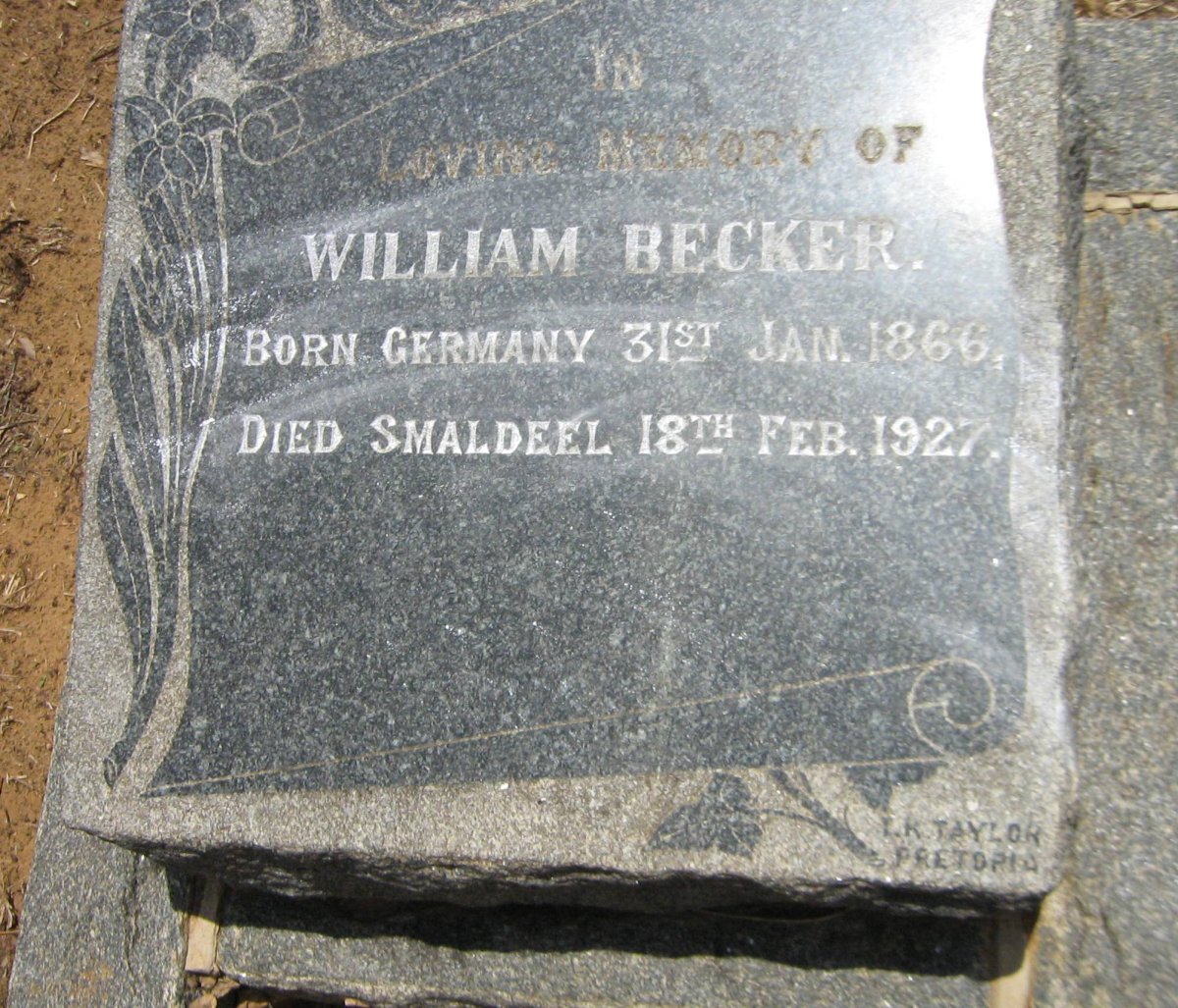 BECKER William 1866-1927