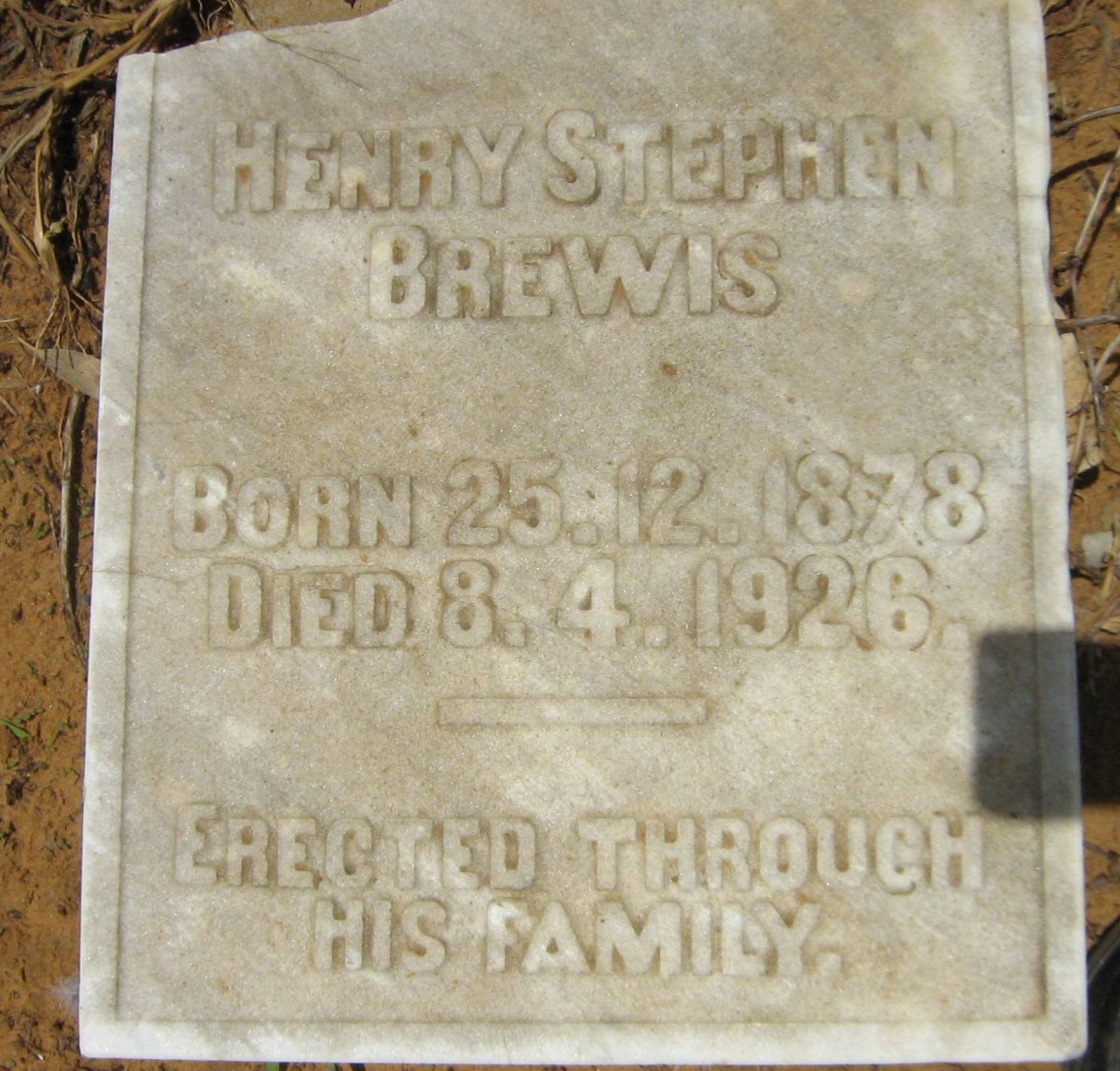 BREWIS Henry Stephen 1878-1926