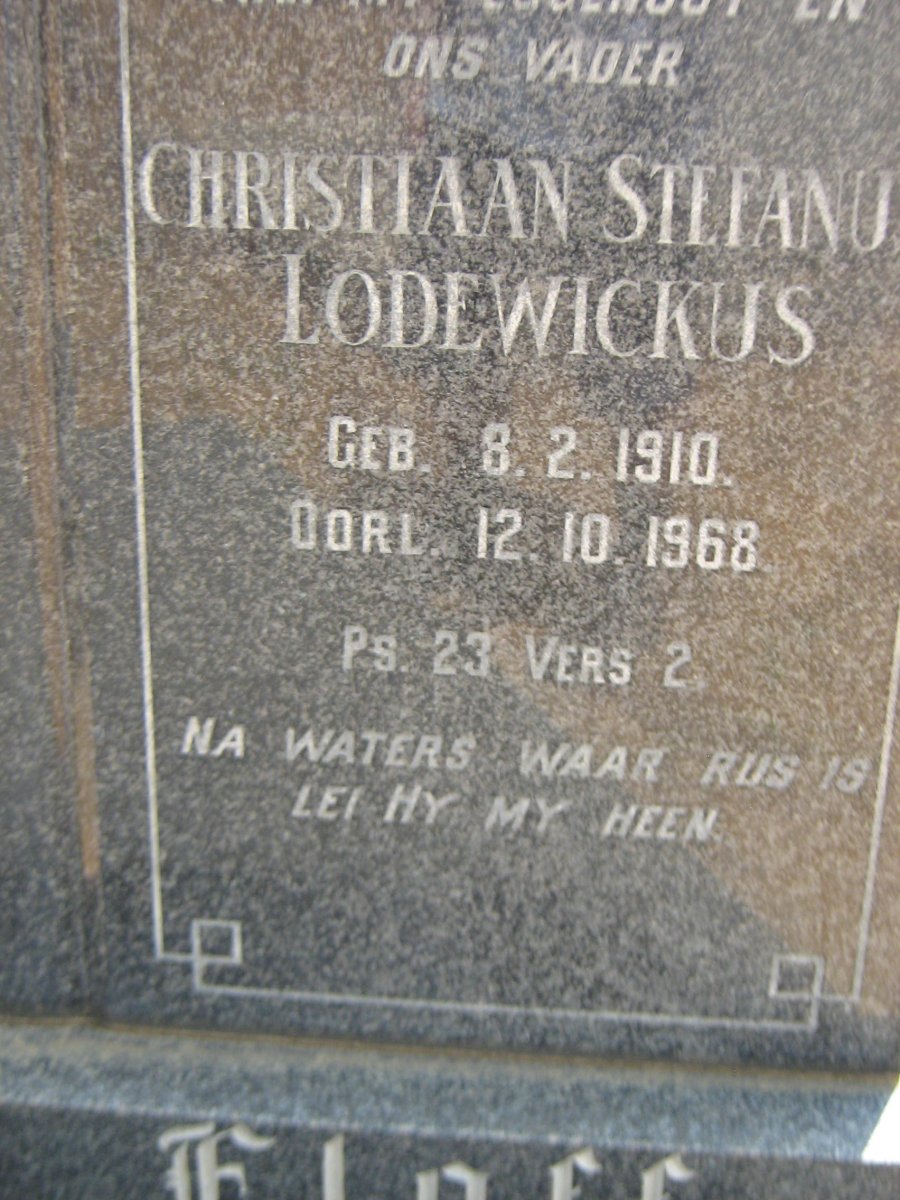 ELOFF Christiaan Stephanus Lodewickus 1910-1968