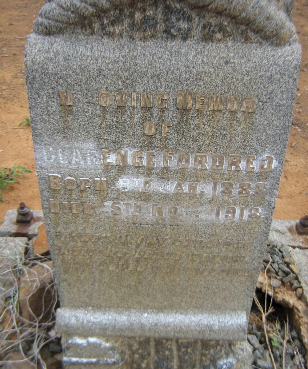 FORDRED Clarence 1888-1918