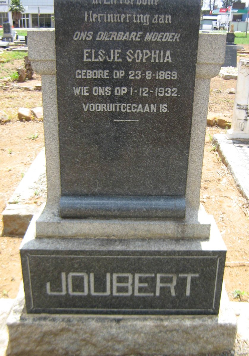 JOUBERT Elsje Sophia 1869-1932