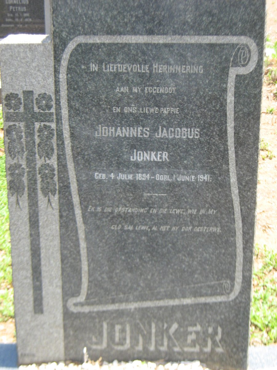 JONKER Johannes Jacobus 1894-1941