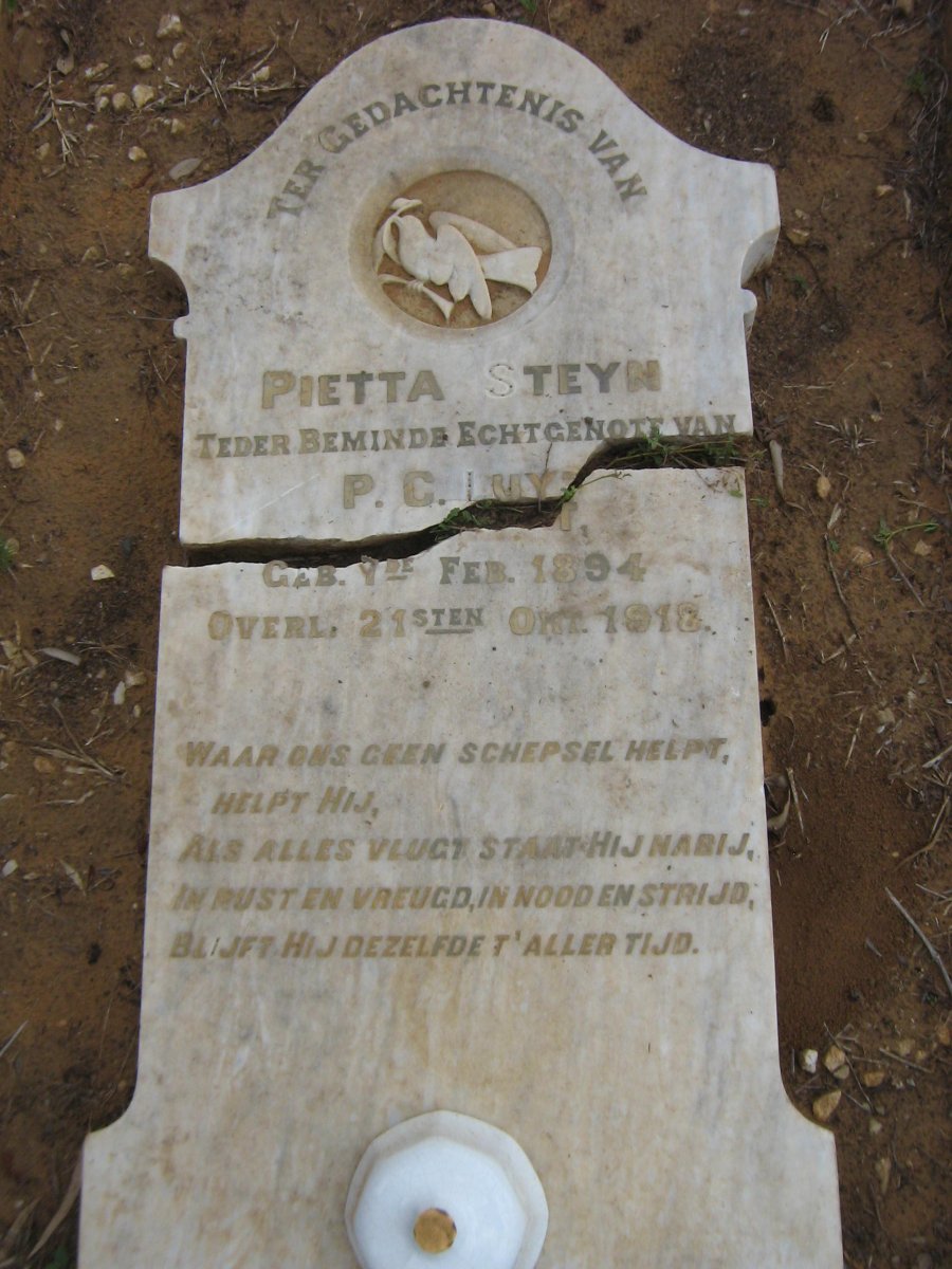LUYT Pietta nee STEYN 1894-1918