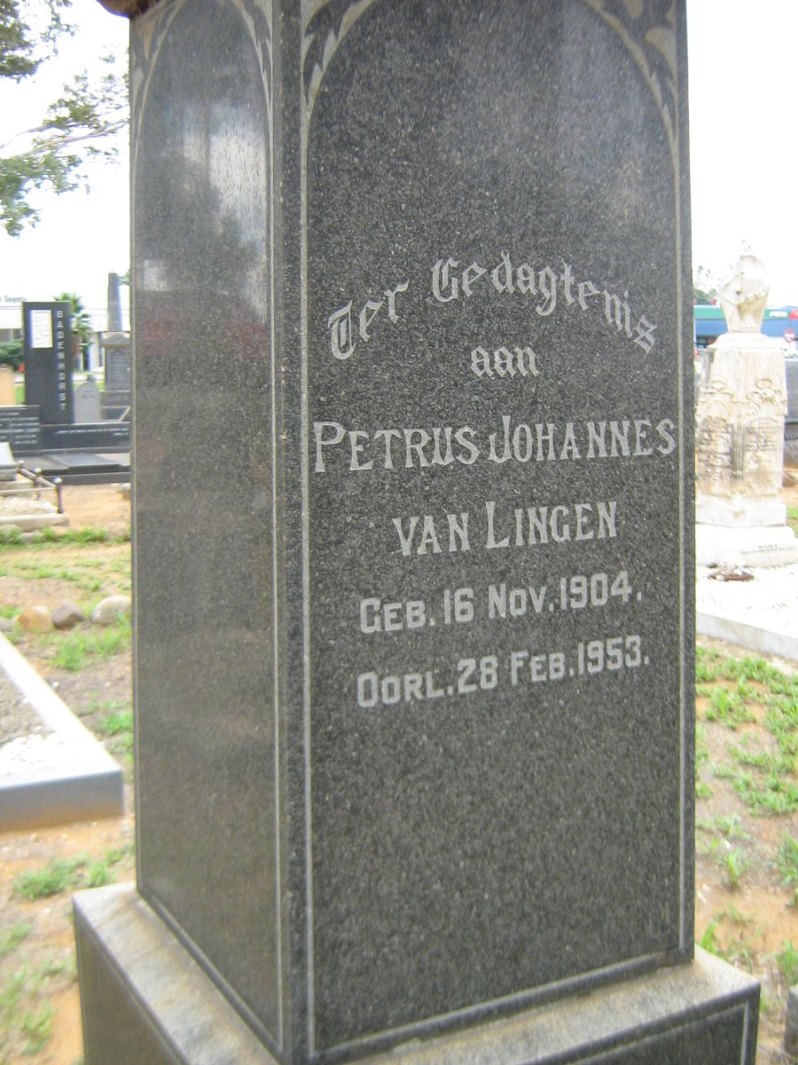 LINGEN Petrus Johannes, van 1904-1953