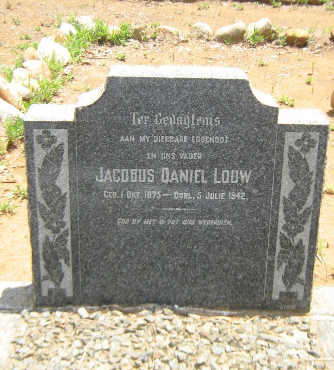 LOUW Jacobus Daniël 1875-1942