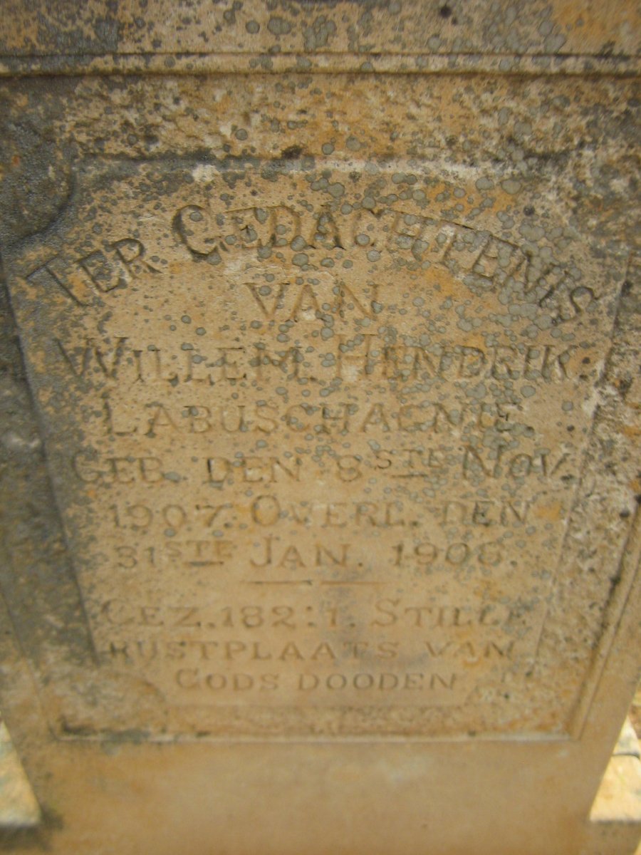 LABUSCHAGNE Willem Hendrik 1907-1908