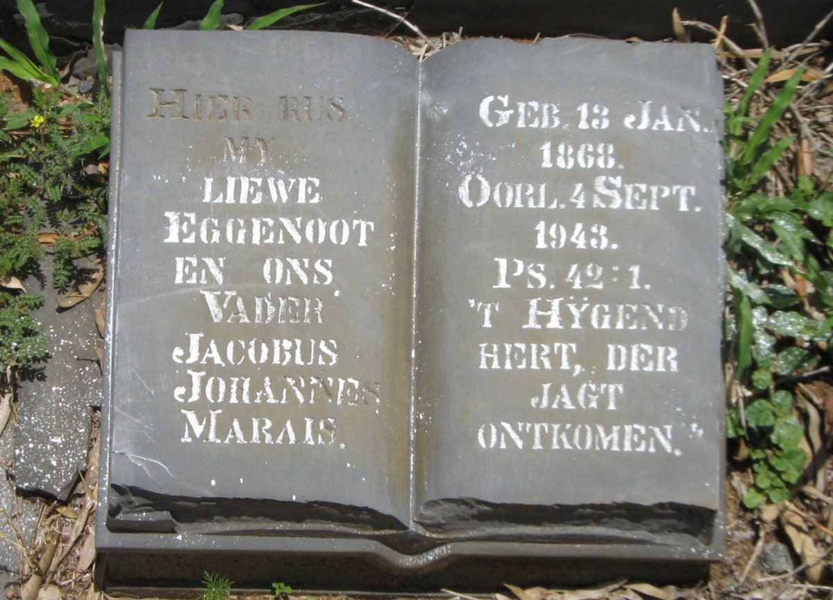 MARAIS Jacobus Johannes 1868-1943