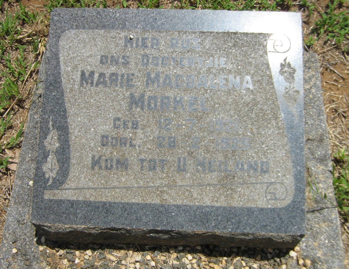 MORKEL Marie Magdalena 1921-1925