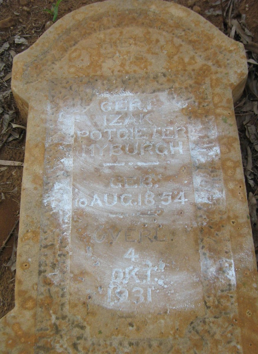 MYBURGH Gert Izak Potgieter 1854-1931