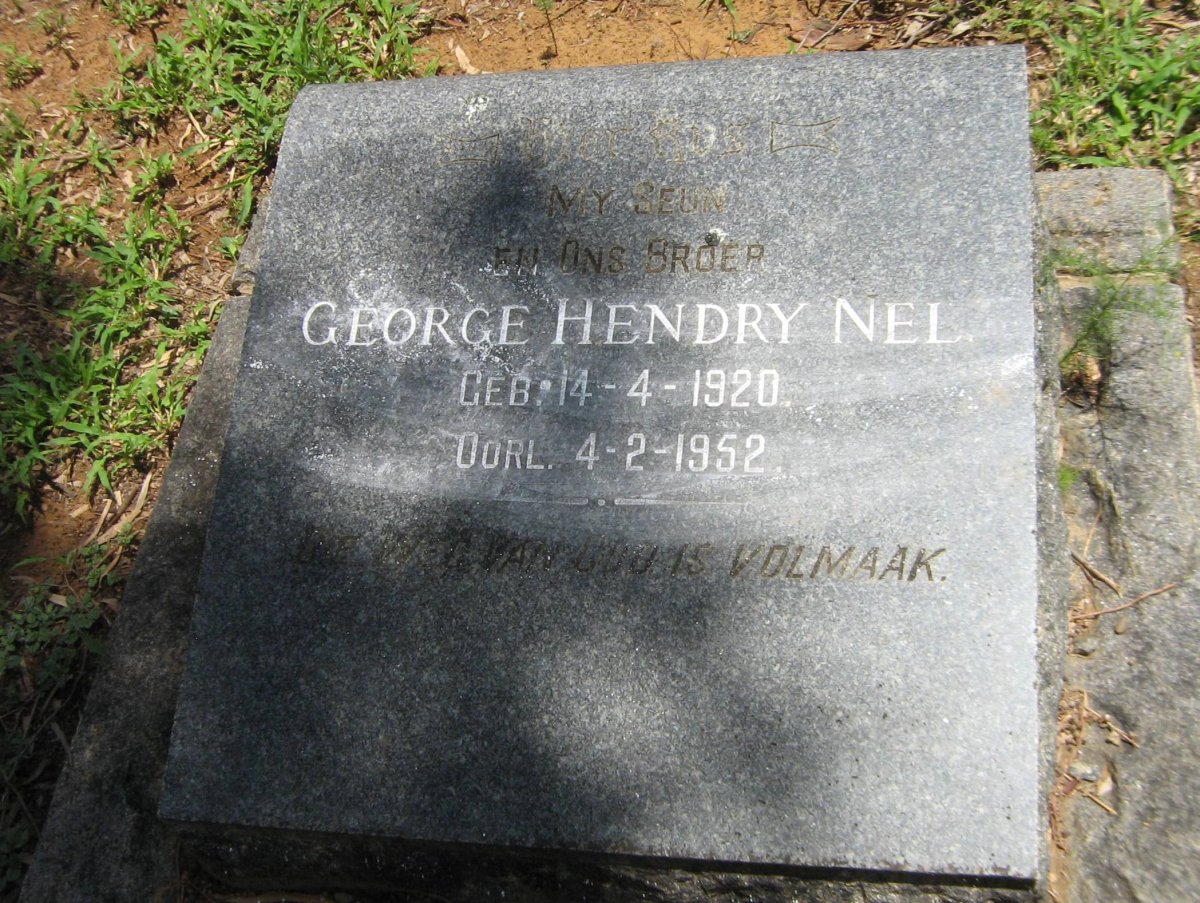 NEL George Hendry 1920-1952