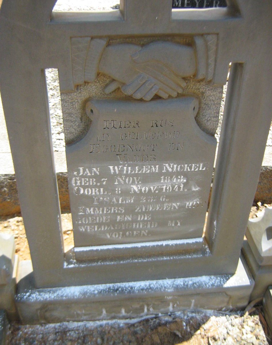 NICKEL Jan Willem 1843-1941