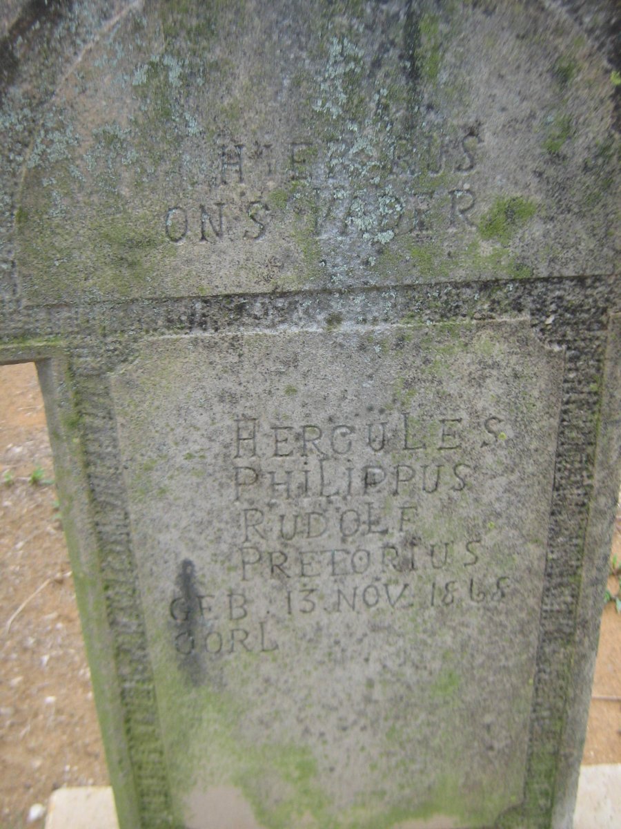 PRETORIUS Hercules Philippus Rudolf 1868-