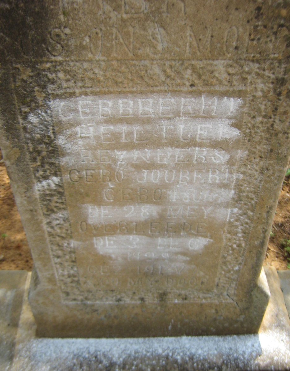 REYNDERS Gerbrecht Heiltje nee JOUBERT 1864-1929