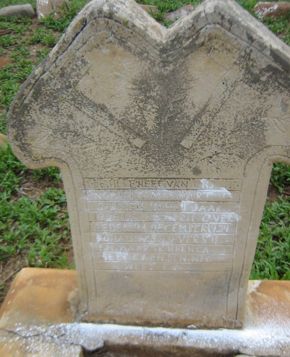 SWART C. M. 1929-1929