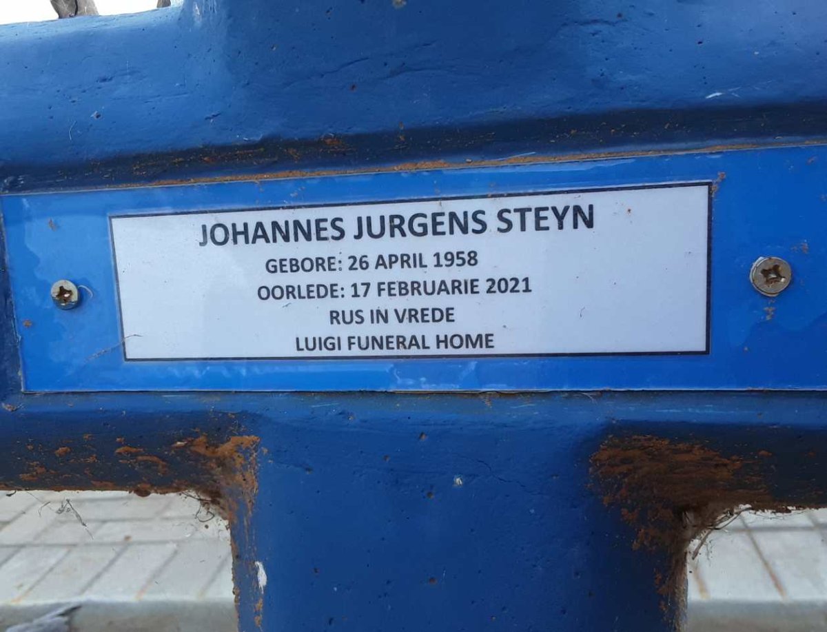 STEYN Johannes Jurgens 1958-2021