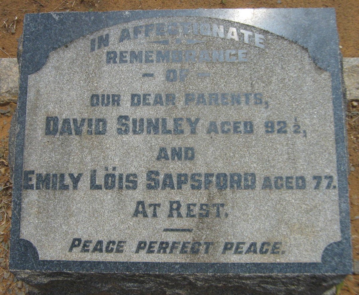 SAPSFORD David Sunley &amp; Emily Löis 