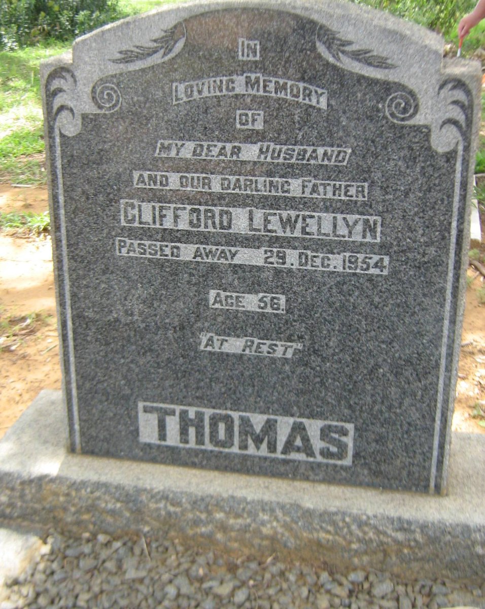 THOMAS Clifford Lewellyn -1954
