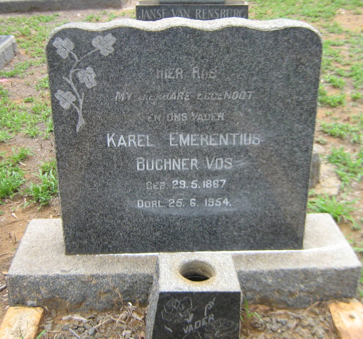VOS Karel Emerentius Buchner 1867-1954