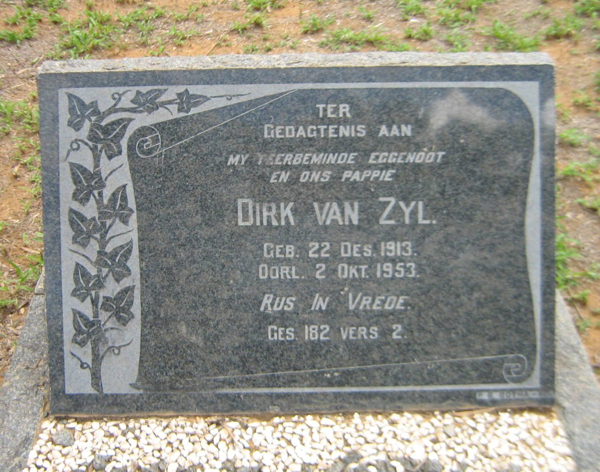 ZYL Dirk, van 1913-1953