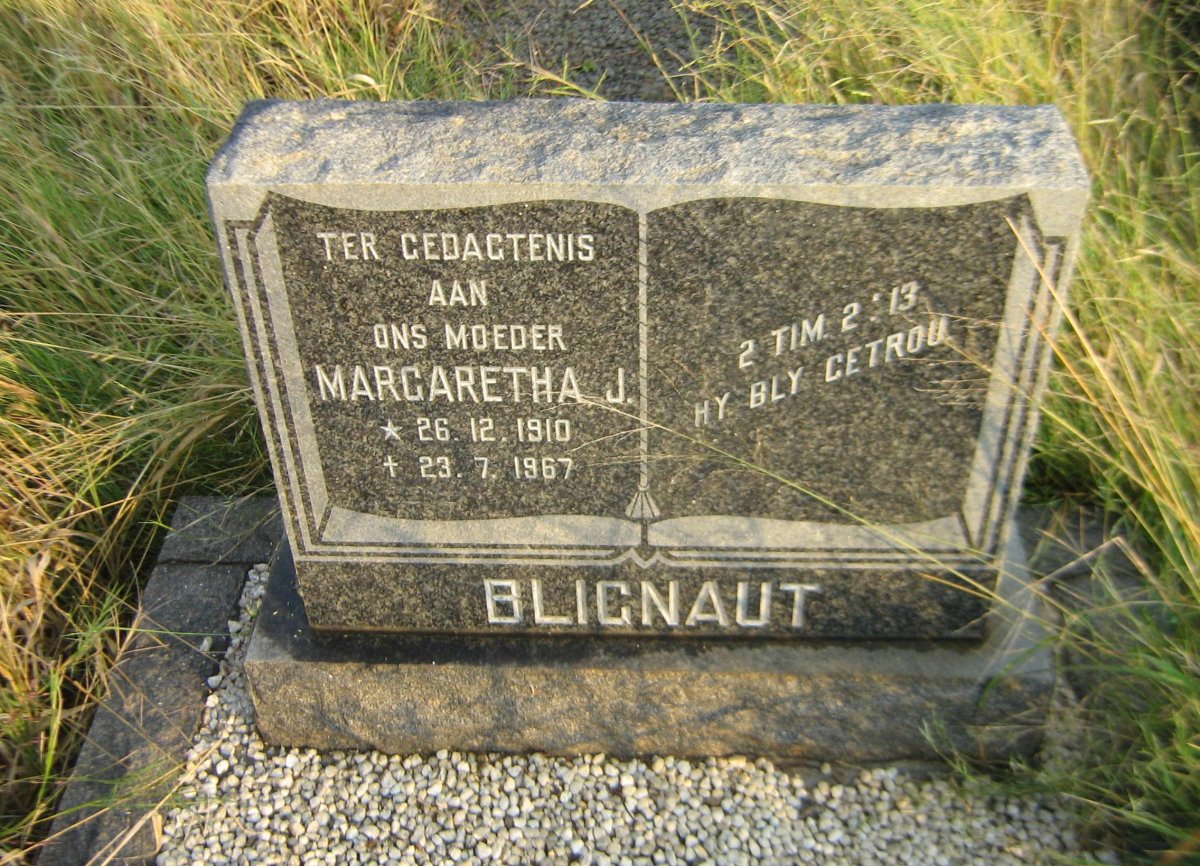BLIGNAUT Margaretha J. 1910-1967