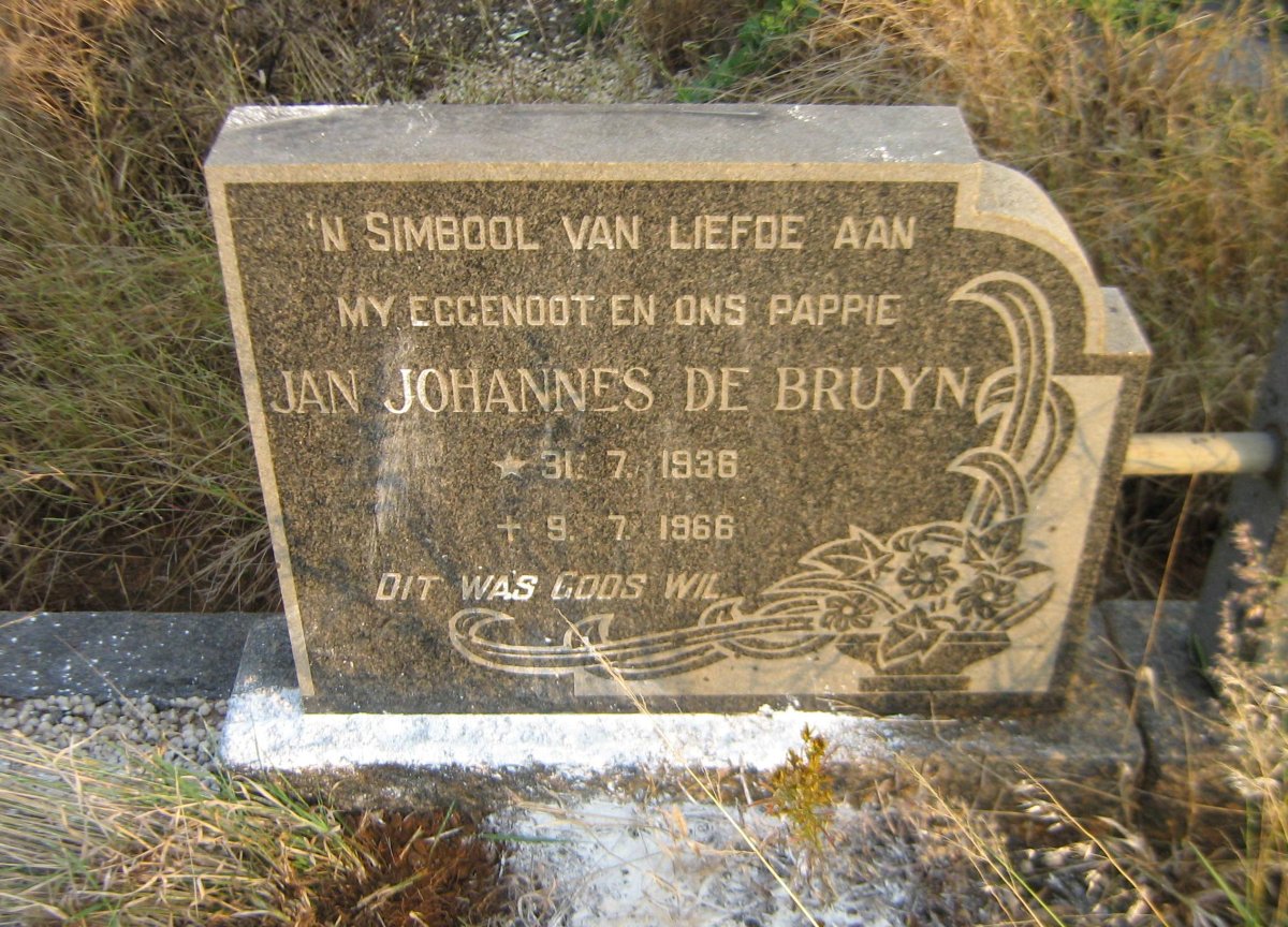 BRUYN Jan Johannes, de 1936-1966