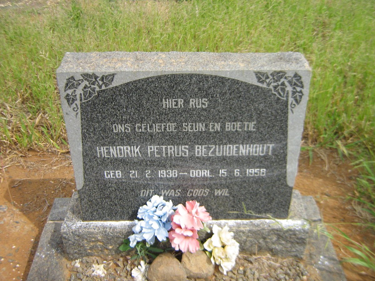 BEZUIDENHOUT Hendrik Petrus 1938-1958