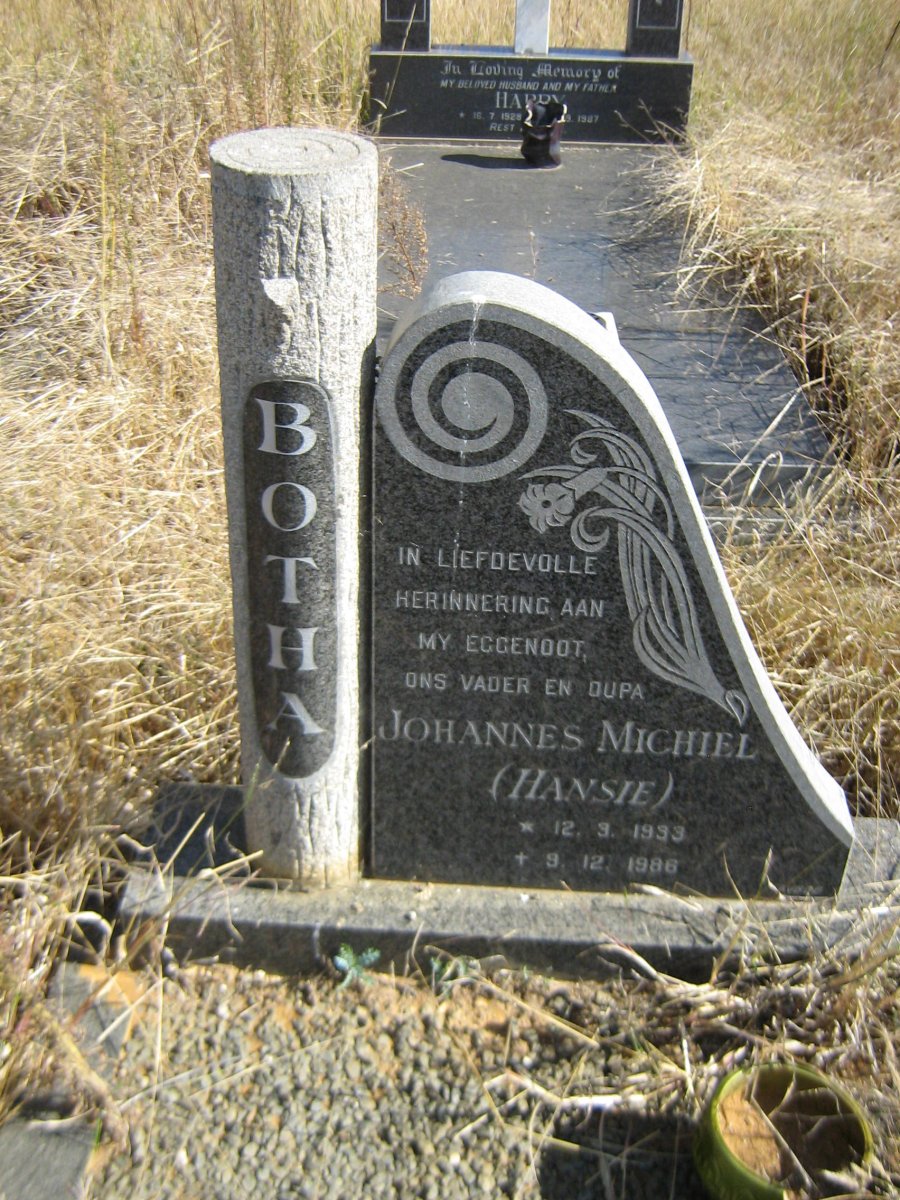 BOTHA Johannes Michiel 1933-1986