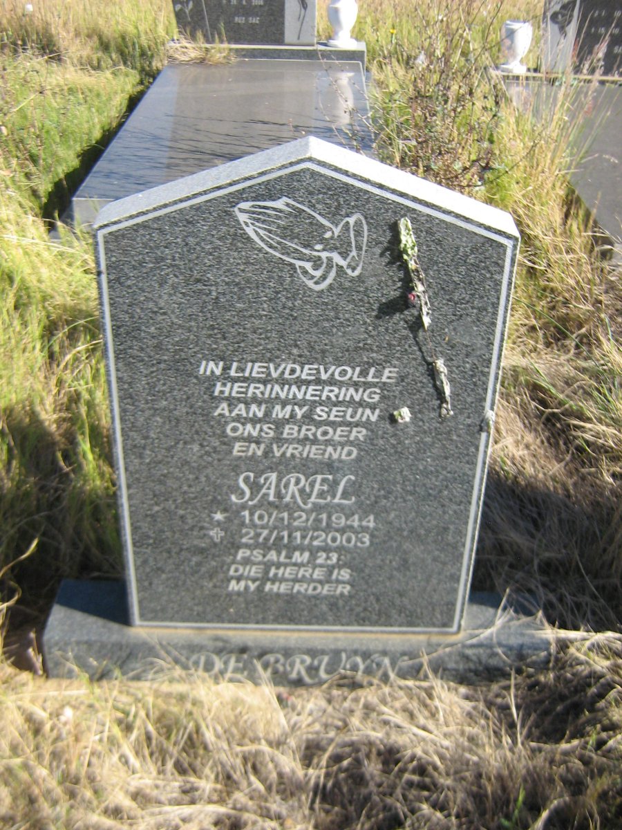 BRUYN Sarel, de 1944-2003