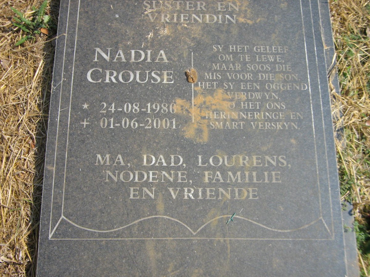 CROUSE Nadia 1980-2001