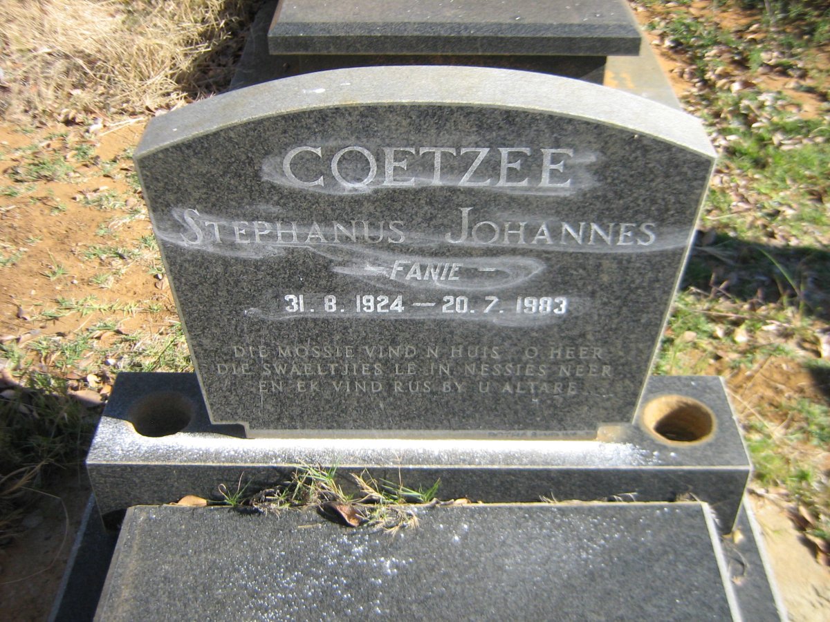 COETZEE Stephanus Johannes 1924-1983