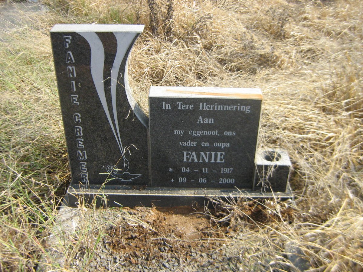 CREMER Fanie 1917-2000