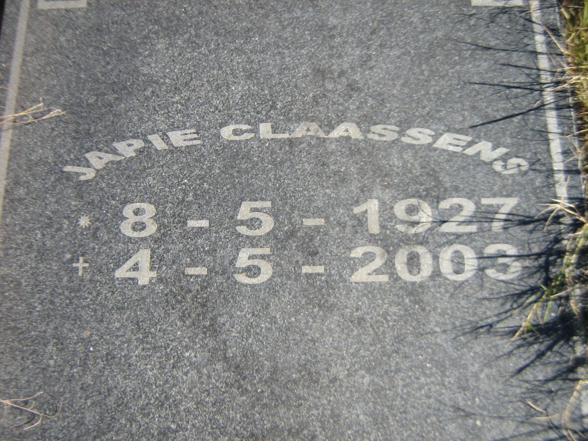 CLAASSENS Japie 1927-2003
