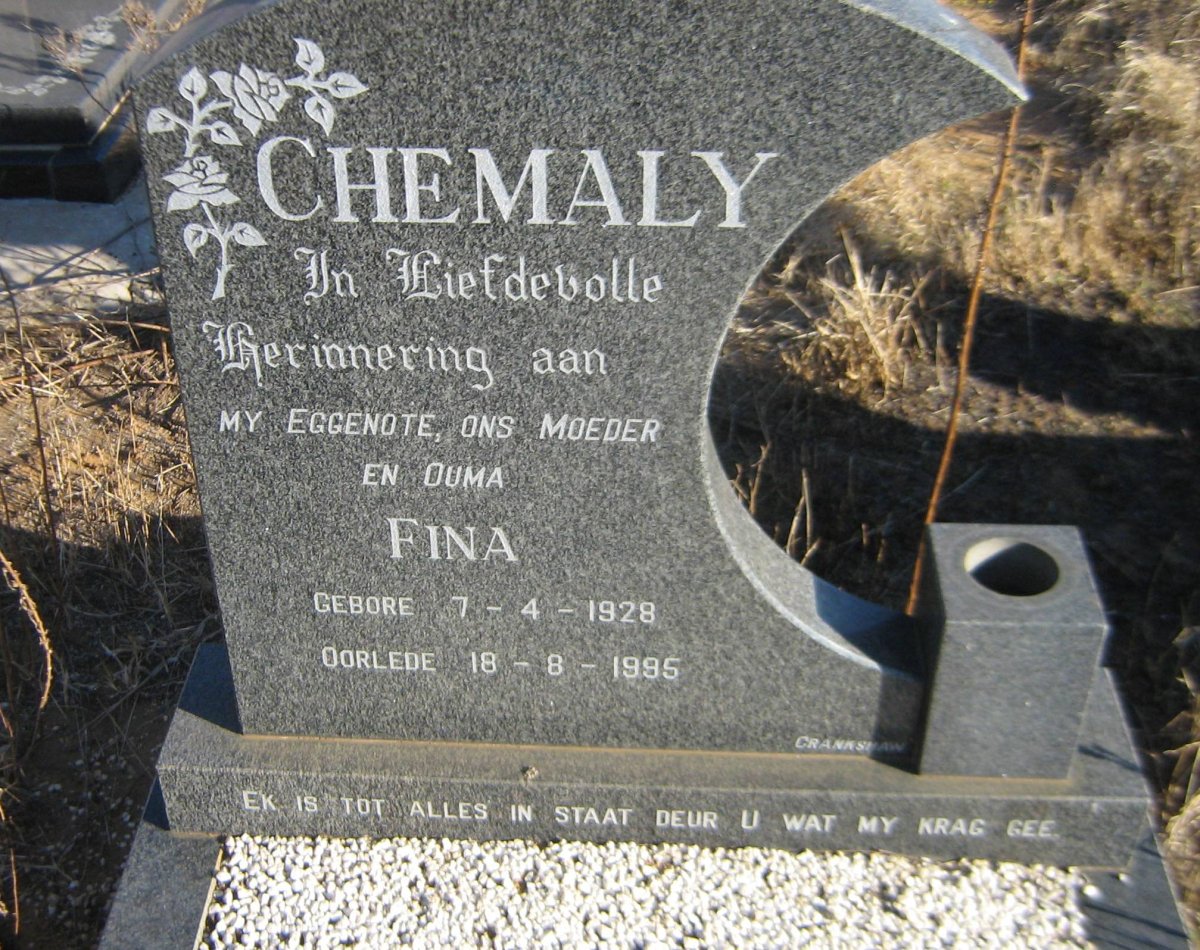 CHEMALY Fina 1928-1995