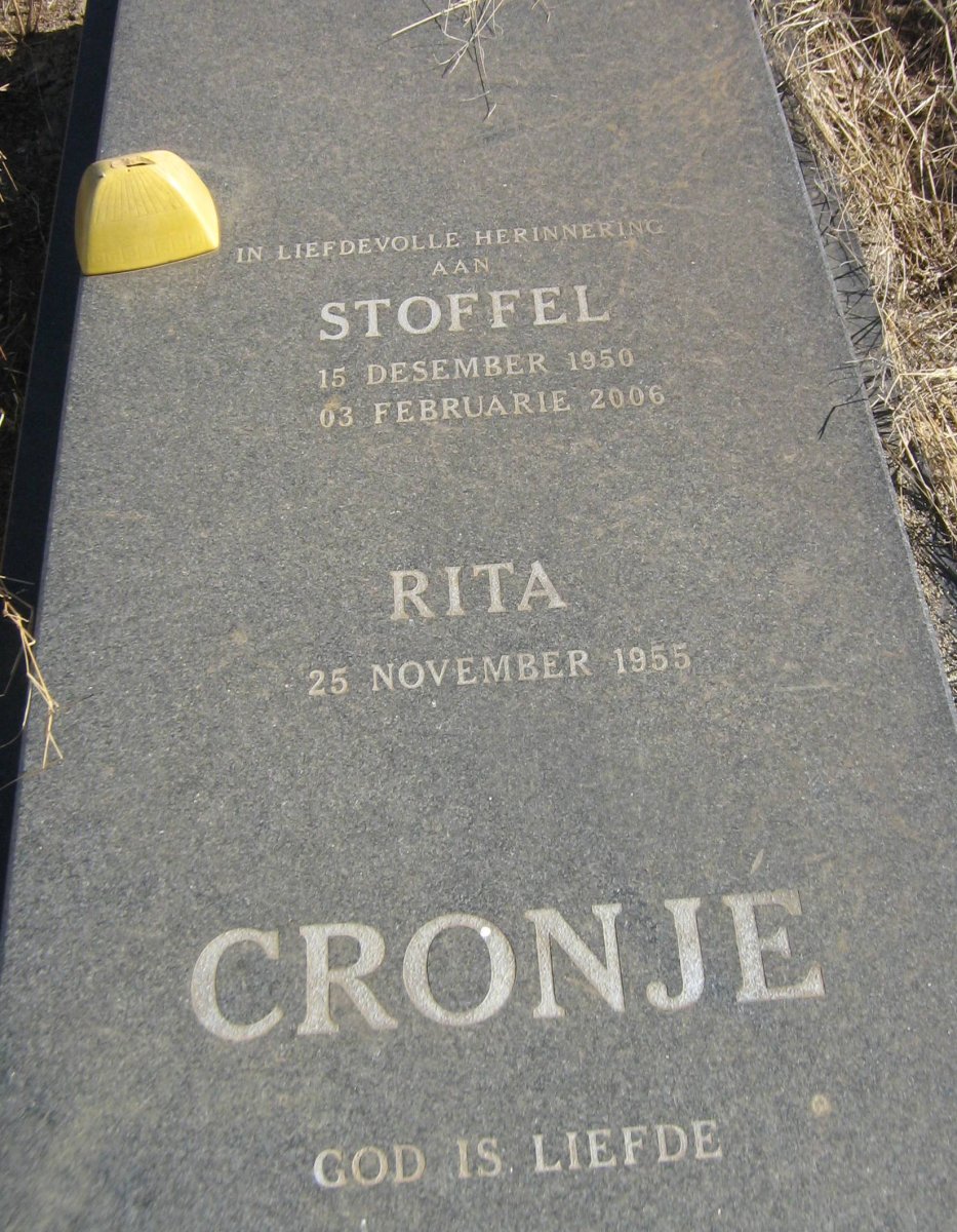 CRONJE Stoffel 1950-2006 &amp; Rita 1955-