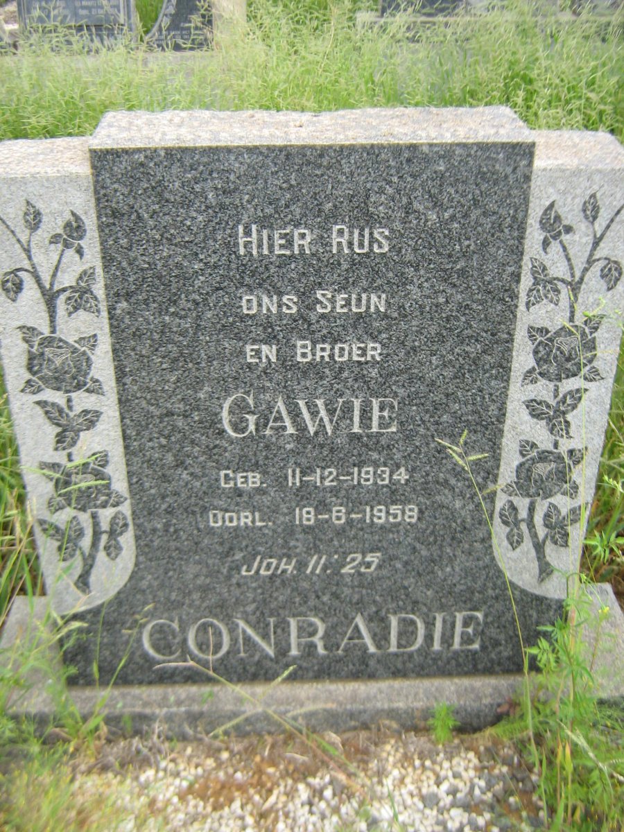CONRADIE Gawie 1934-1958