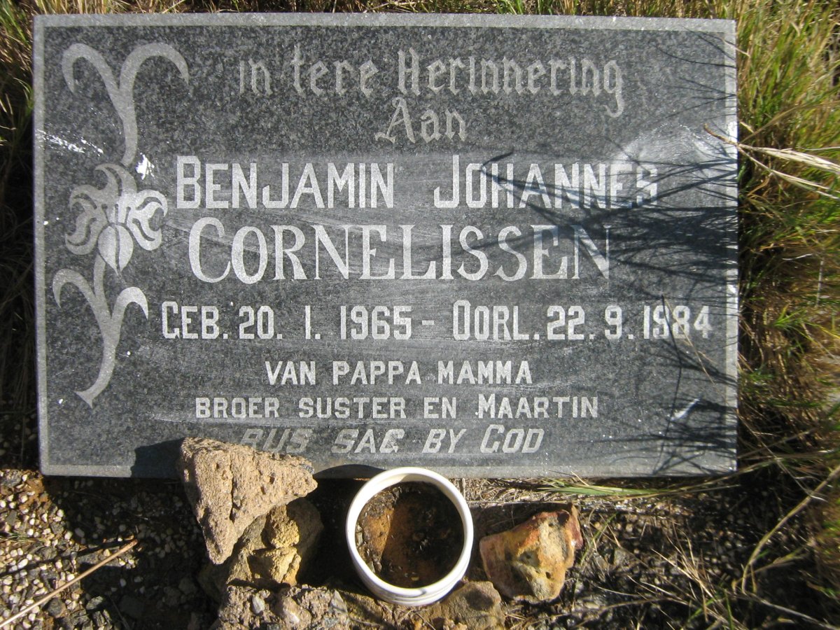 CORNELISSEN Benjamin Johannes 1965-1984