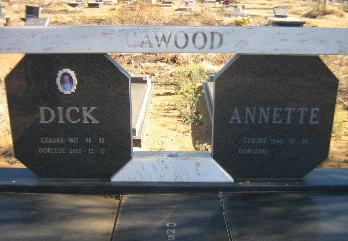 CAWOOD Dick 1937-2005 &amp; Annette 1940-